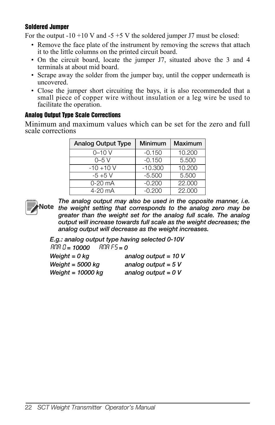 Rice Lake SCT-10 User Manual | Page 26 / 58