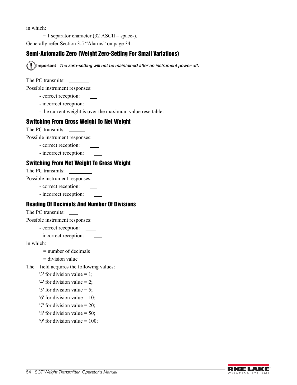 Rice Lake Signal Conditioning Transmitter/Indicators User Manual | Page 58 / 70