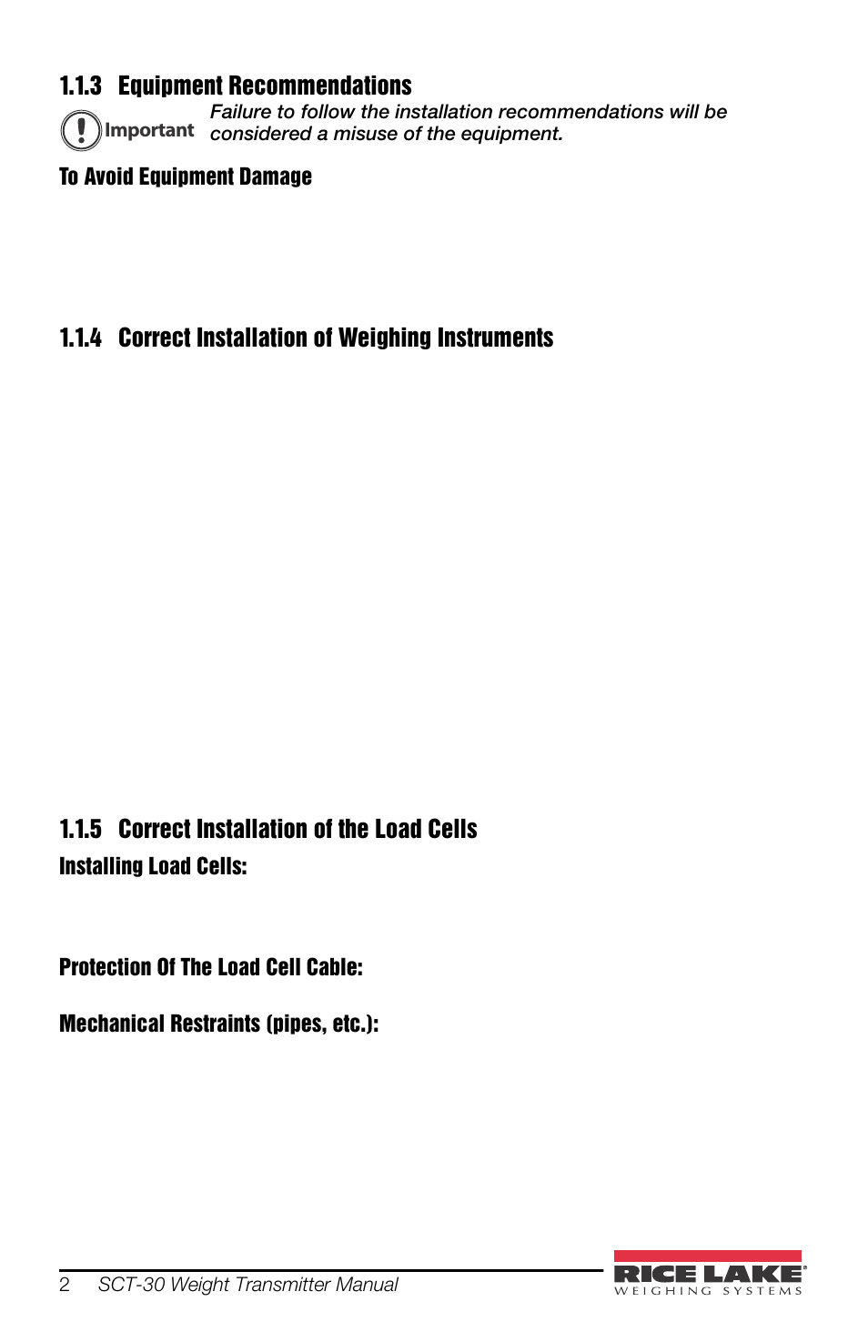 Rice Lake SCT-30 User Manual | Page 6 / 24