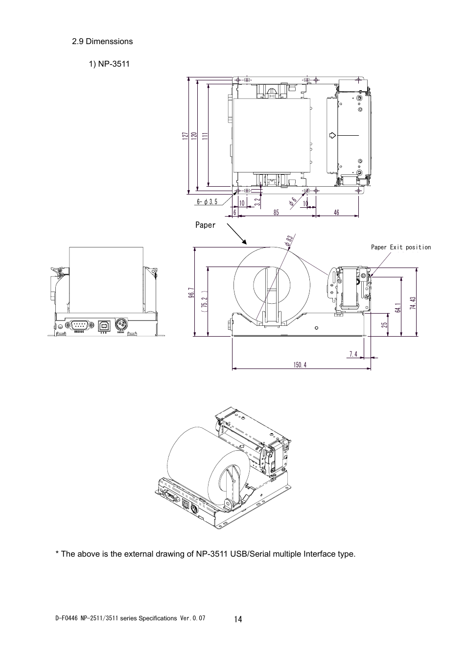 Rice Lake Star NP-2511 Thermal Kiosk Printer User Manual | Page 20 / 65