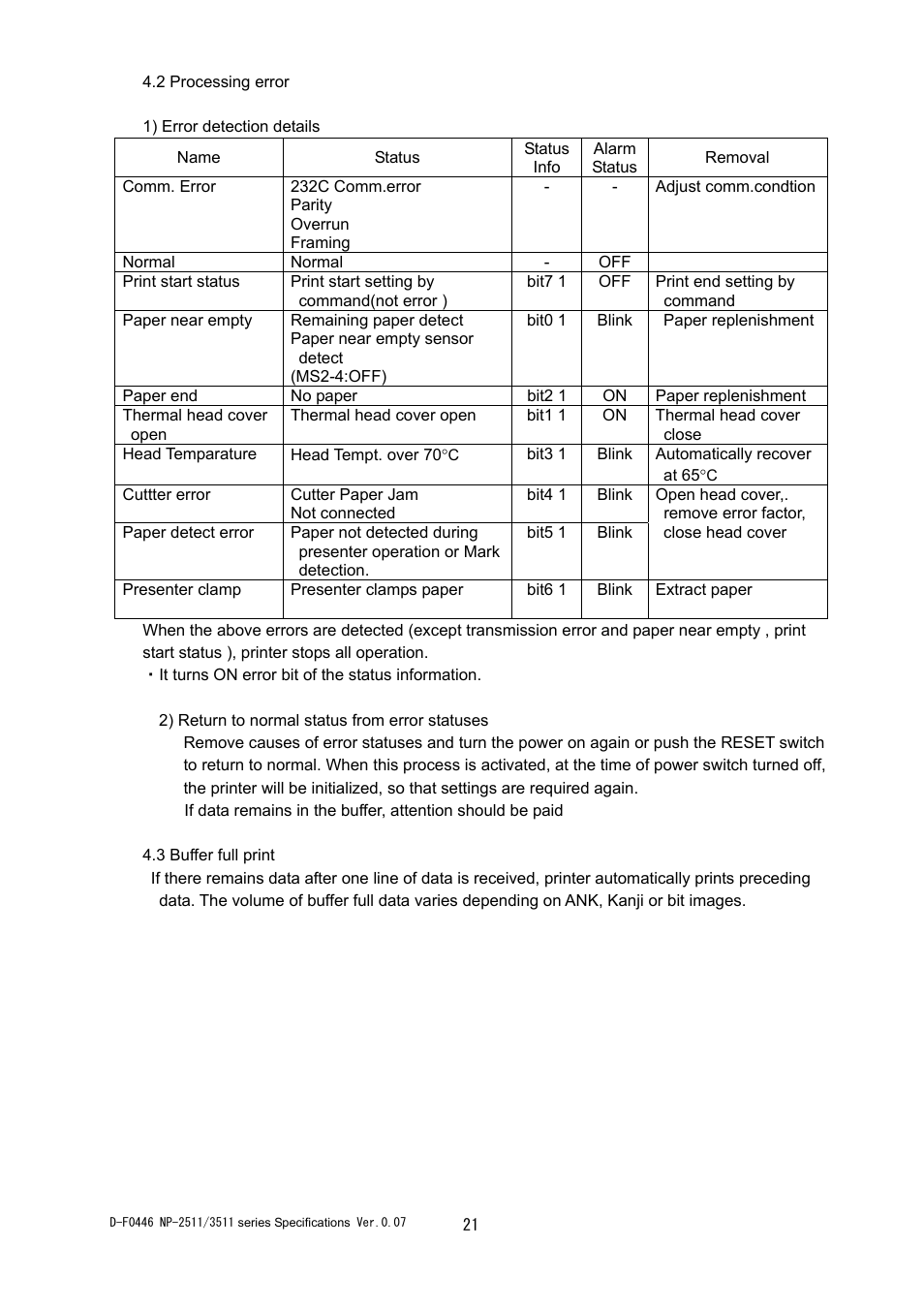 Rice Lake Star NP-2511 Thermal Kiosk Printer User Manual | Page 27 / 65