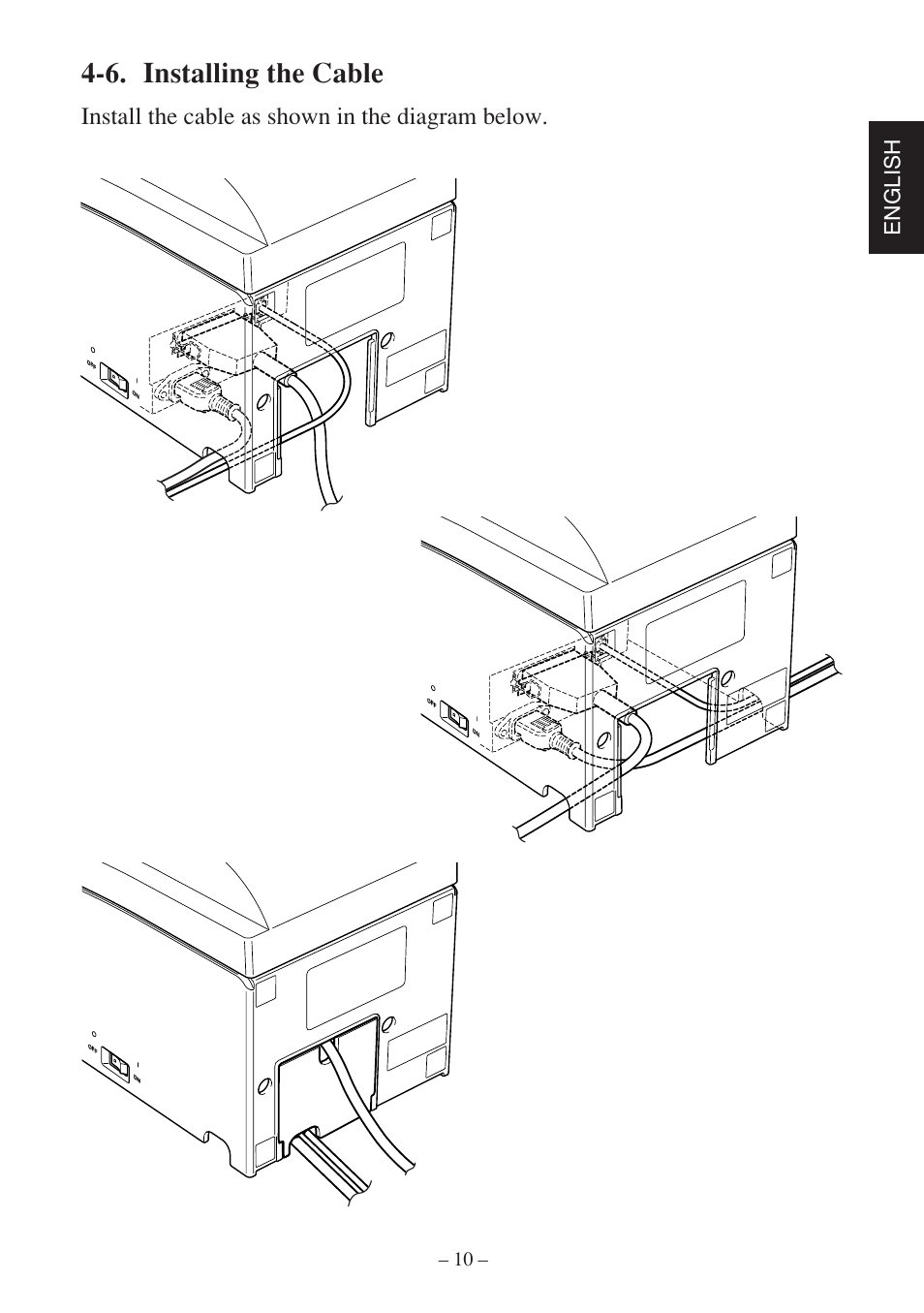 6. installing the cable, Install the cable as shown in the diagram below, English | Rice Lake Star SP700 User Manual | Page 13 / 124