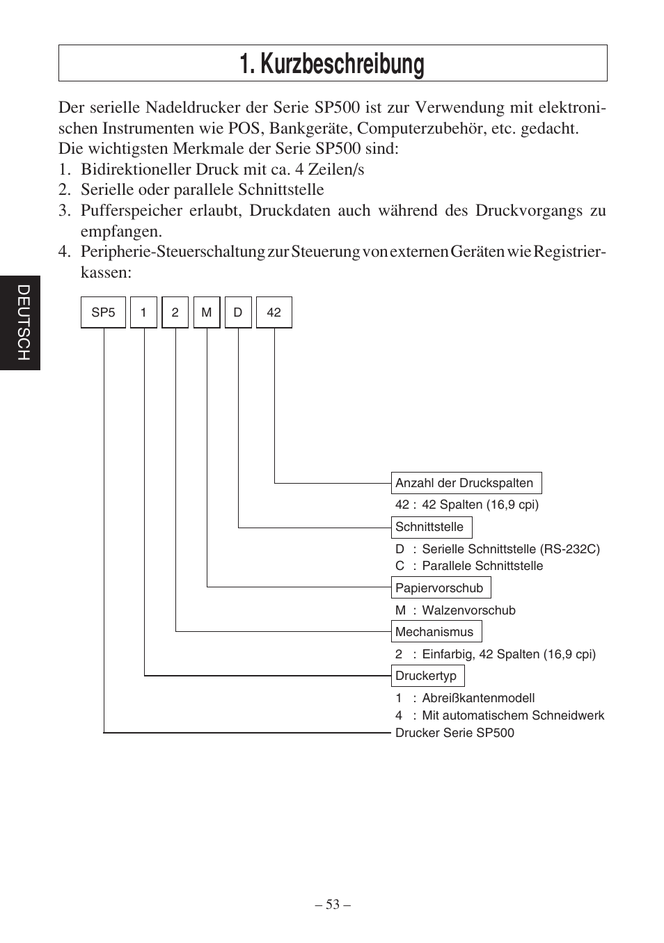 Kurzbeschreibung | Rice Lake Star SP700 User Manual | Page 56 / 124