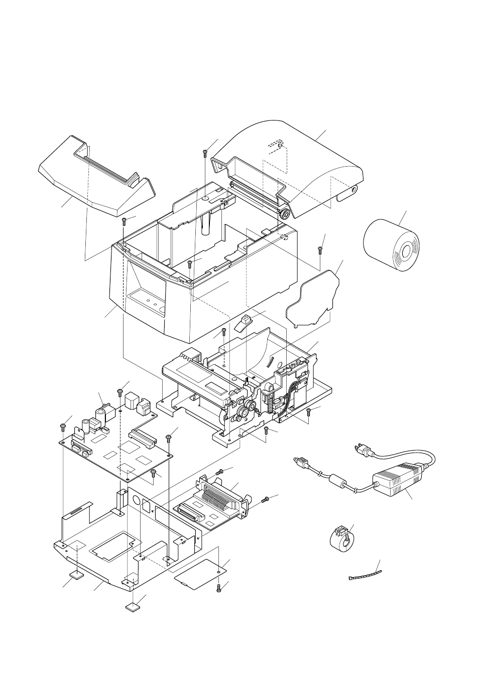 1. printer assembly, 1-1. disassembly drawing, A. auto cutter type | Rice Lake Star TSP-600 - Technical Manual User Manual | Page 16 / 40