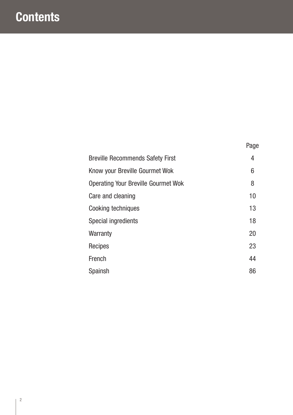 Breville EW30XL User Manual | Page 3 / 122