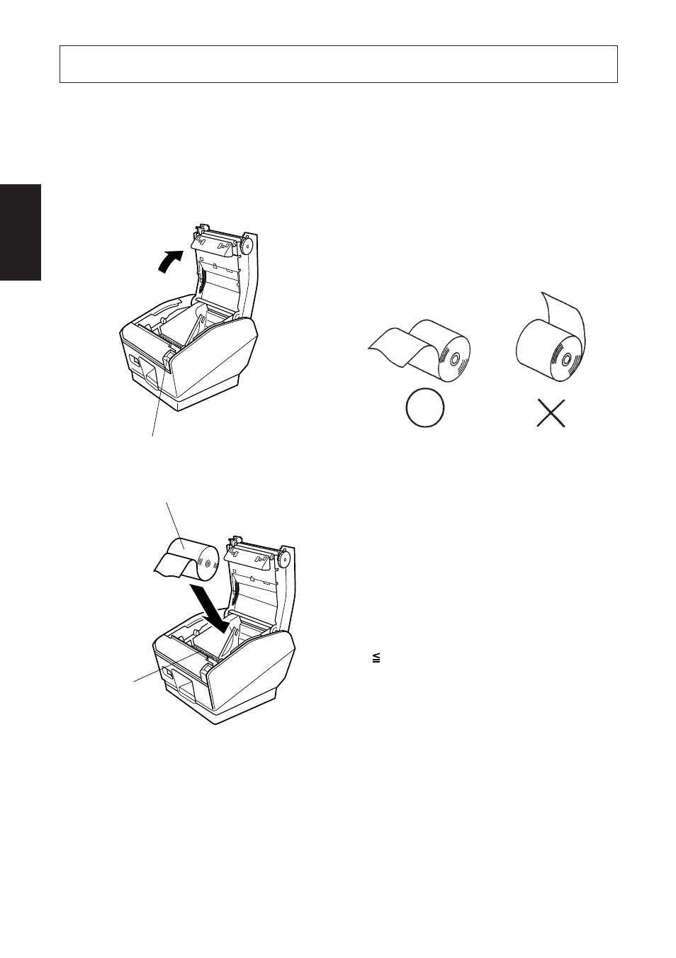 Chargement du rouleau de papier | Rice Lake Star TSP-700 - User Manual User Manual | Page 36 / 99