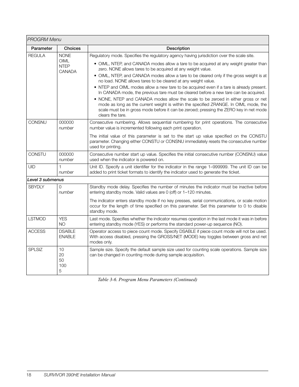 Rice Lake Survivor 390HE Hostile Environment Digital Indicator User Manual | Page 22 / 44