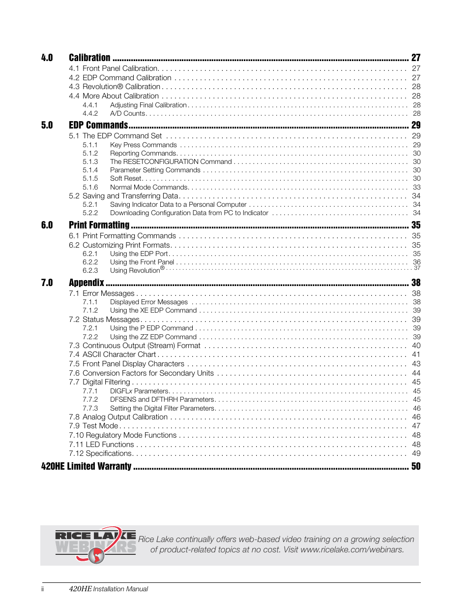 Rice Lake SURVIVOR 420HE Hostile Environment - Installation Manual User Manual | Page 4 / 56