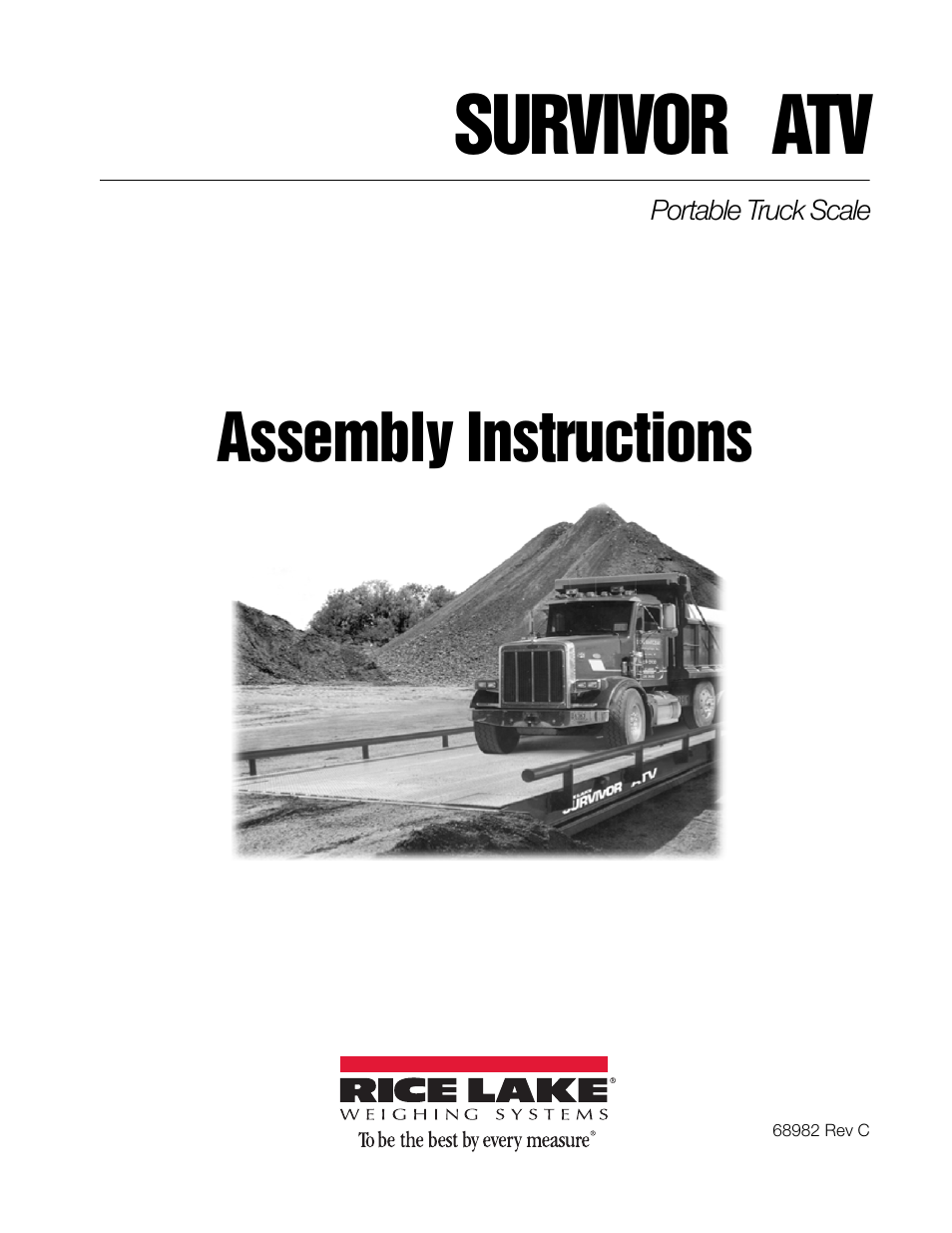 Rice Lake SURVIVOR ATV User Manual | 24 pages
