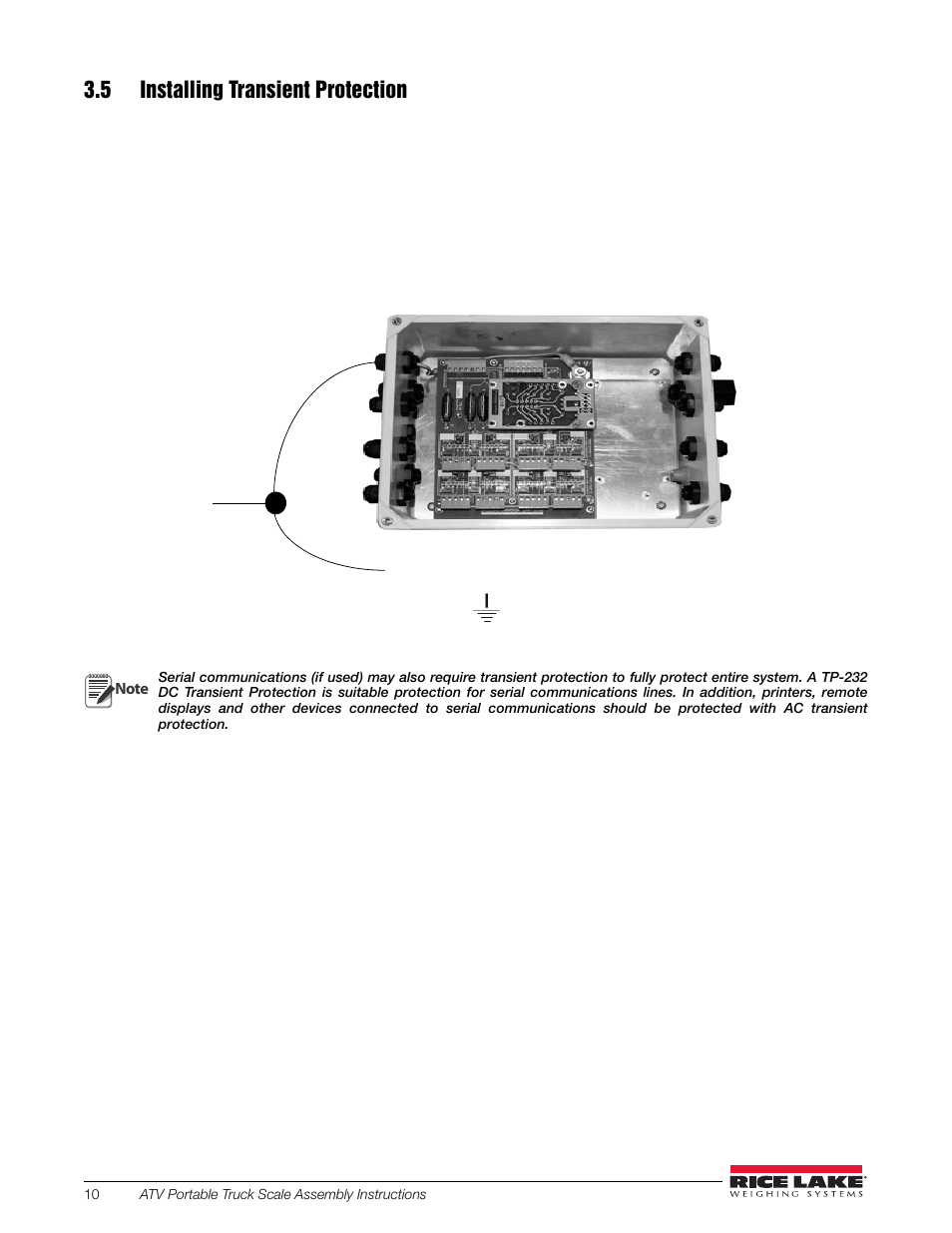 5 installing transient protection | Rice Lake SURVIVOR ATV User Manual | Page 14 / 24