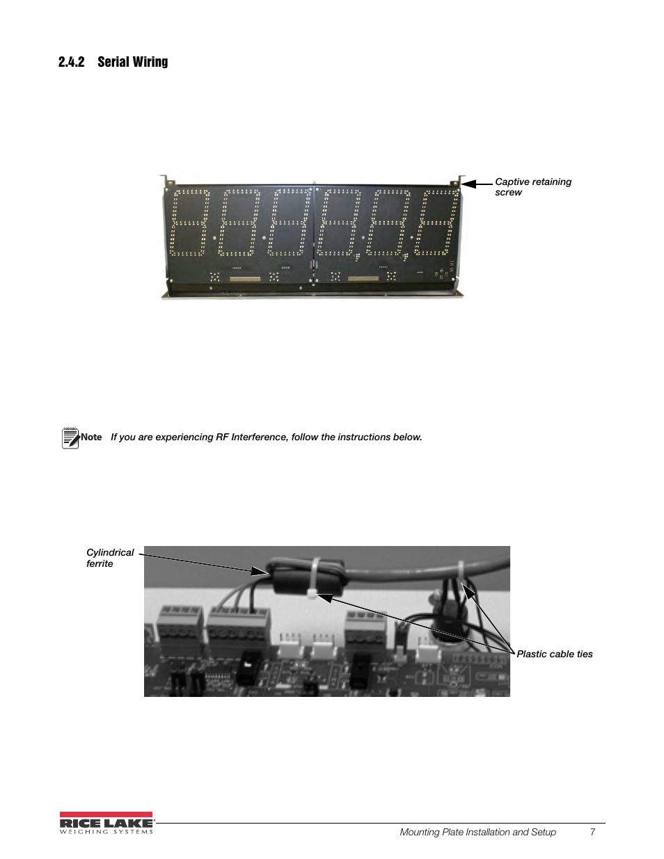 2 serial wiring, Serial wiring | Rice Lake SURVIVOR LaserLight Series Stop/Go Remote Displays - Installation & Operation Manual User Manual | Page 11 / 48