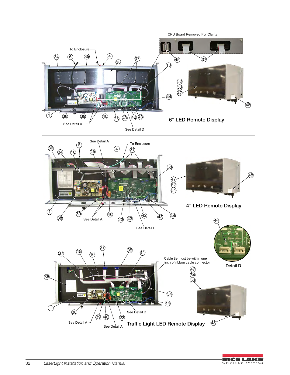 Rice Lake SURVIVOR LaserLight Series Stop/Go Remote Displays - Installation & Operation Manual User Manual | Page 36 / 48