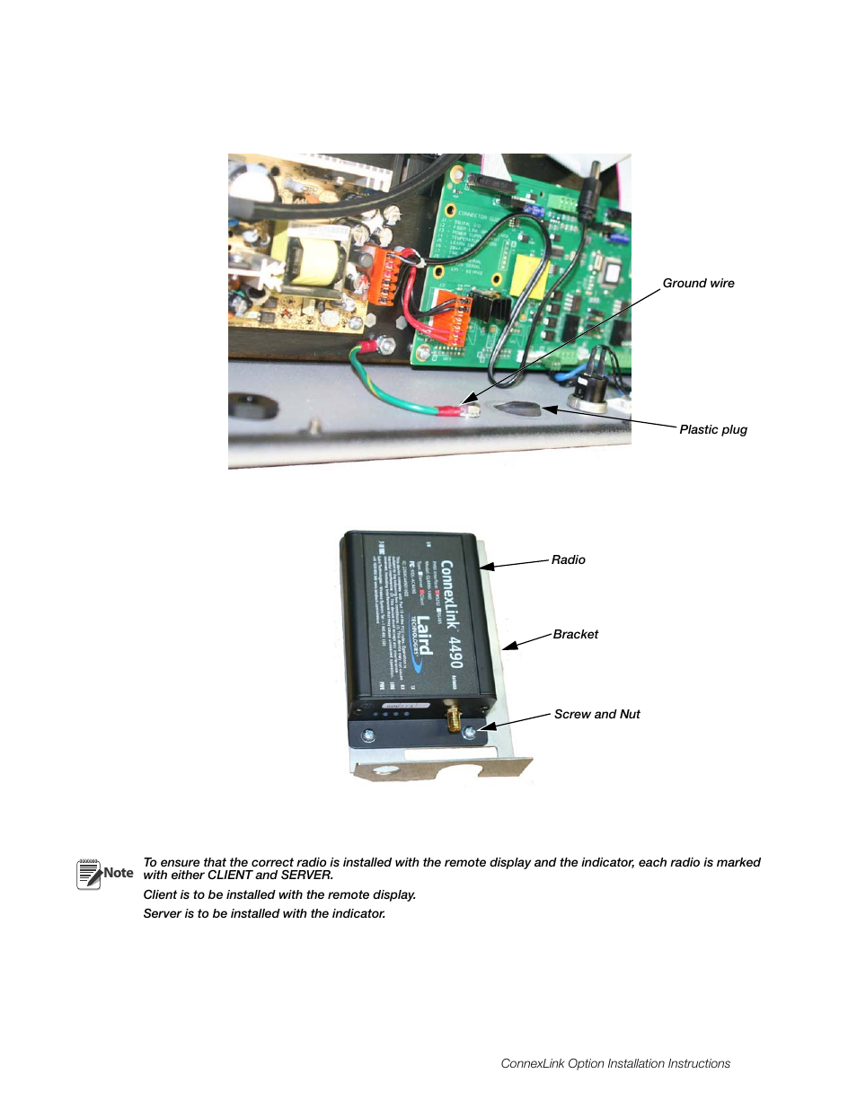 Rice Lake SURVIVOR LaserLight Series Remote Display - ConnexLink Wireless Radio 900 MHZ Installation User Manual | Page 3 / 6