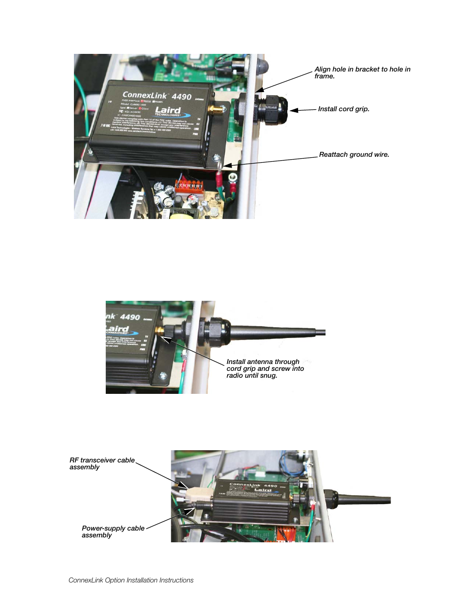 Rice Lake SURVIVOR LaserLight Series Remote Display - ConnexLink Wireless Radio 900 MHZ Installation User Manual | Page 4 / 6