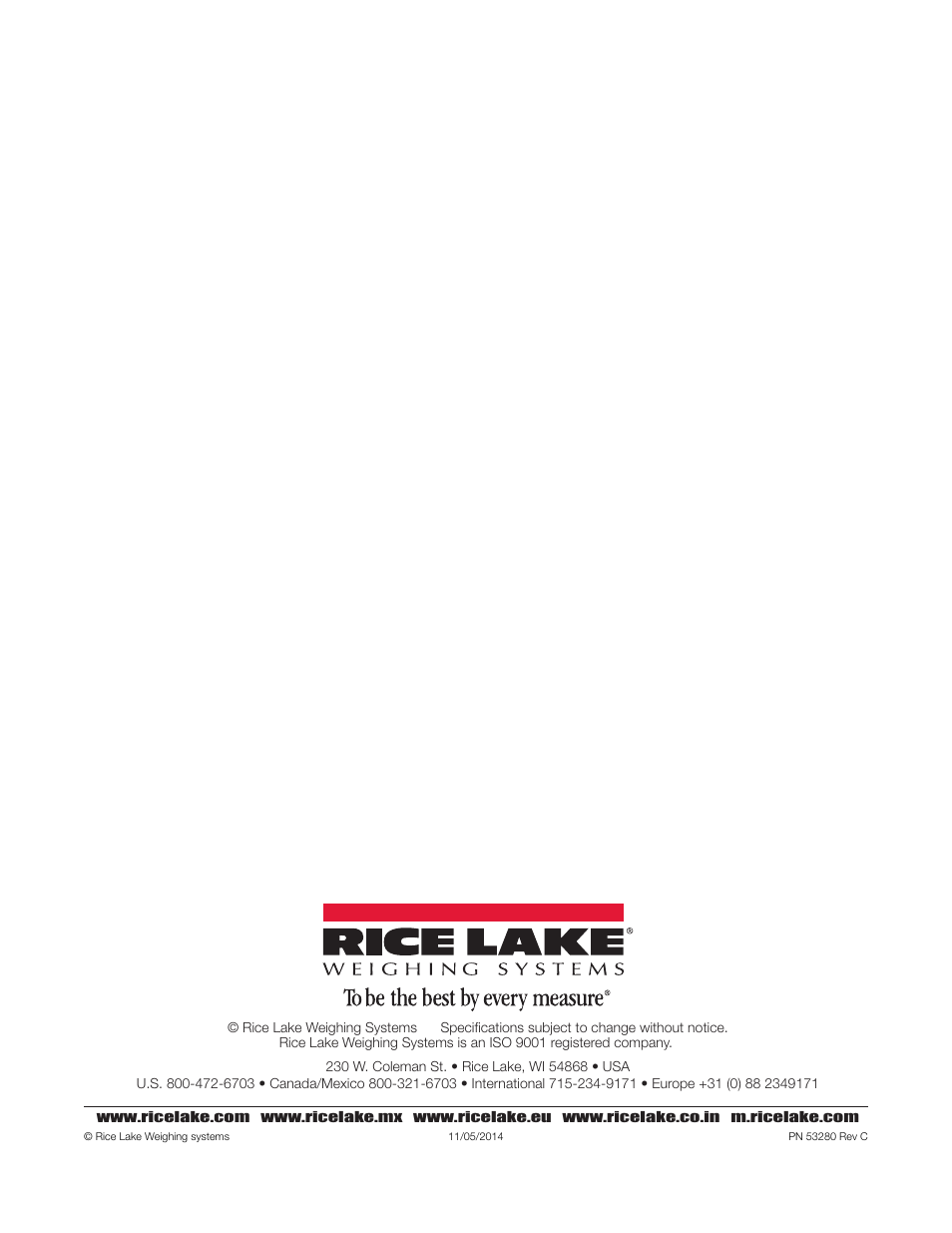 Rice Lake SURVIVOR PT Series User Manual | Page 32 / 32