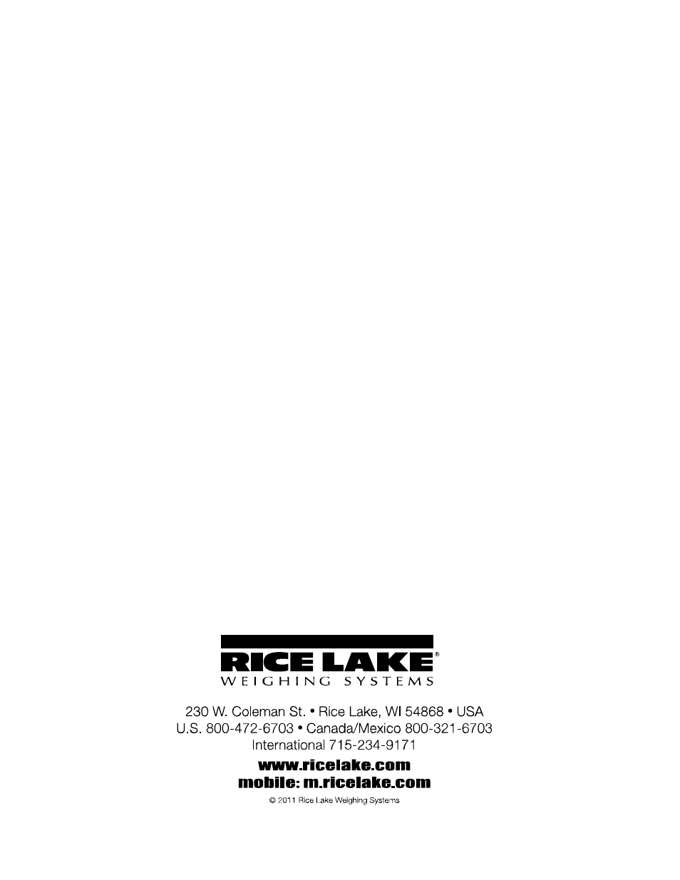 Rice Lake TA Series, Rice Lake Weighing Systems User Manual | Page 88 / 88