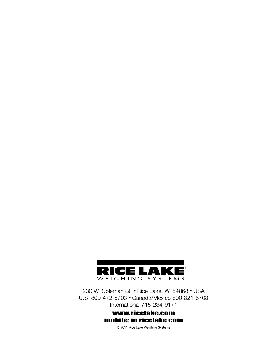 Rice Lake TC Series, Rice Lake Weighing Systems - Operation Manual User Manual | Page 42 / 42