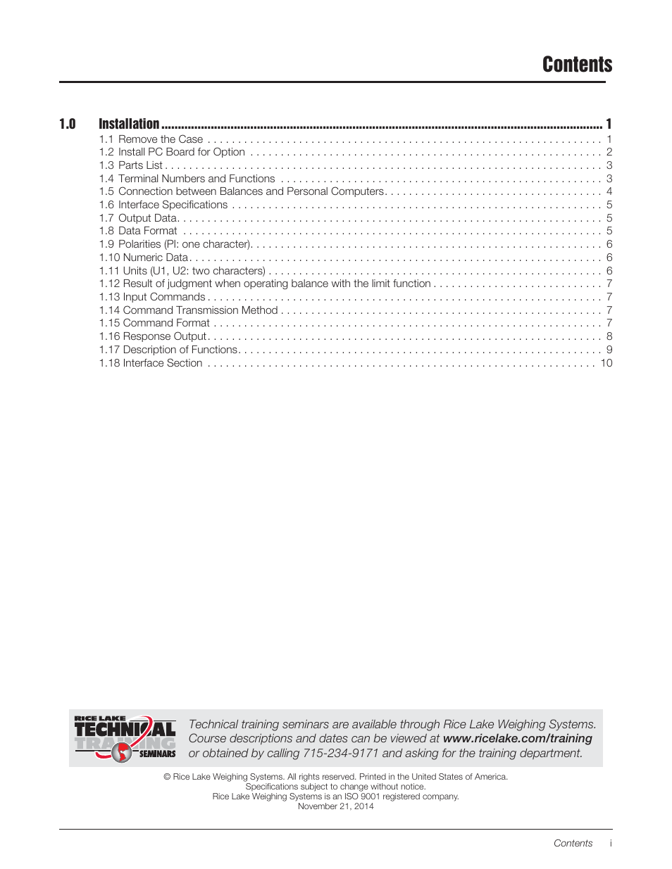 Rice Lake TC Series, Rice Lake Weighing Systems - RS-232 Option Card Installation Manual User Manual | Page 3 / 15