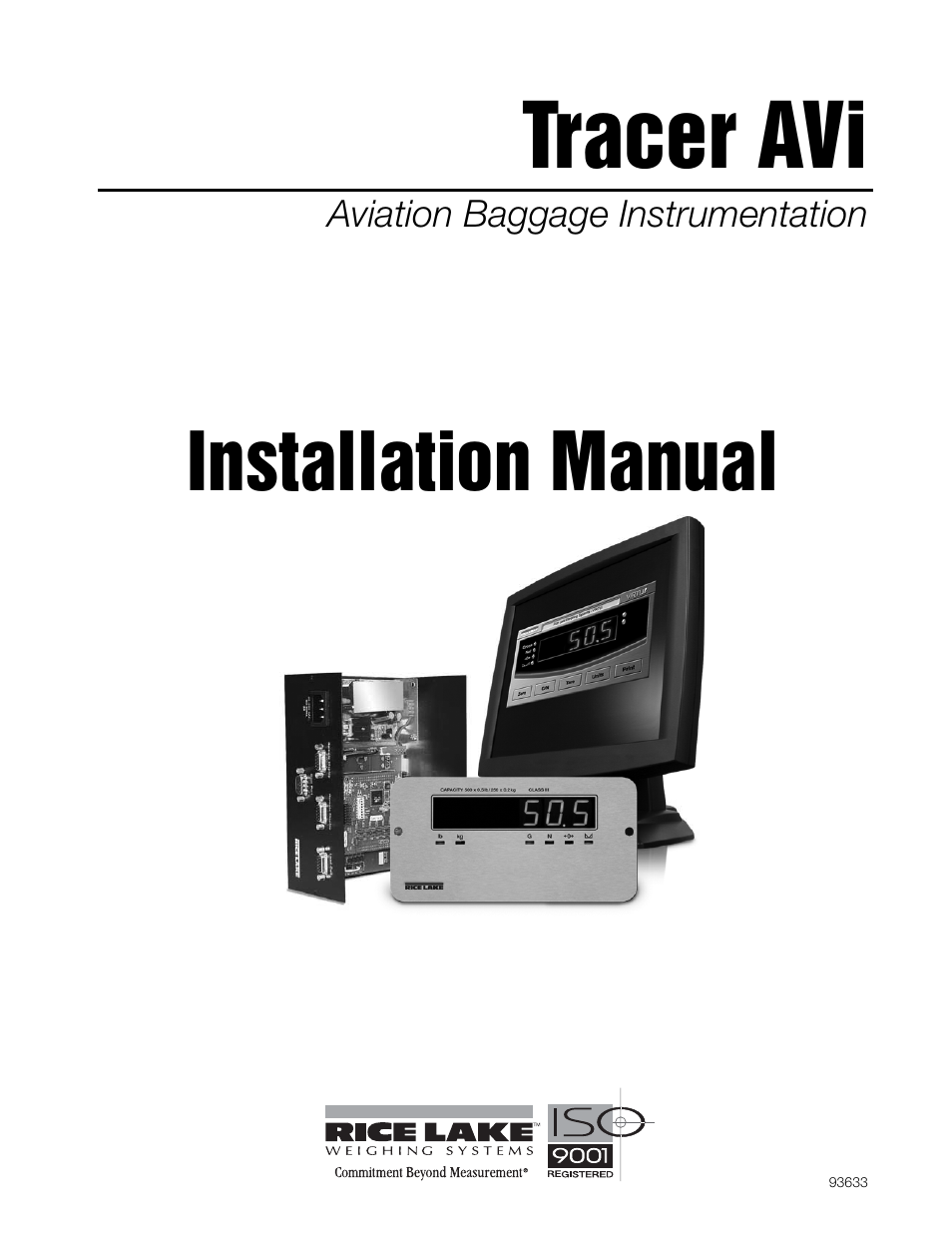 Rice Lake Tracer AVi - v1.0 User Manual | 22 pages