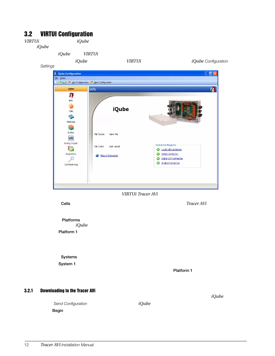 2 virtui configuration, 1 downloading to the tracer avi, Downloading to the | Rice Lake Tracer AVi - v1.0 User Manual | Page 16 / 22