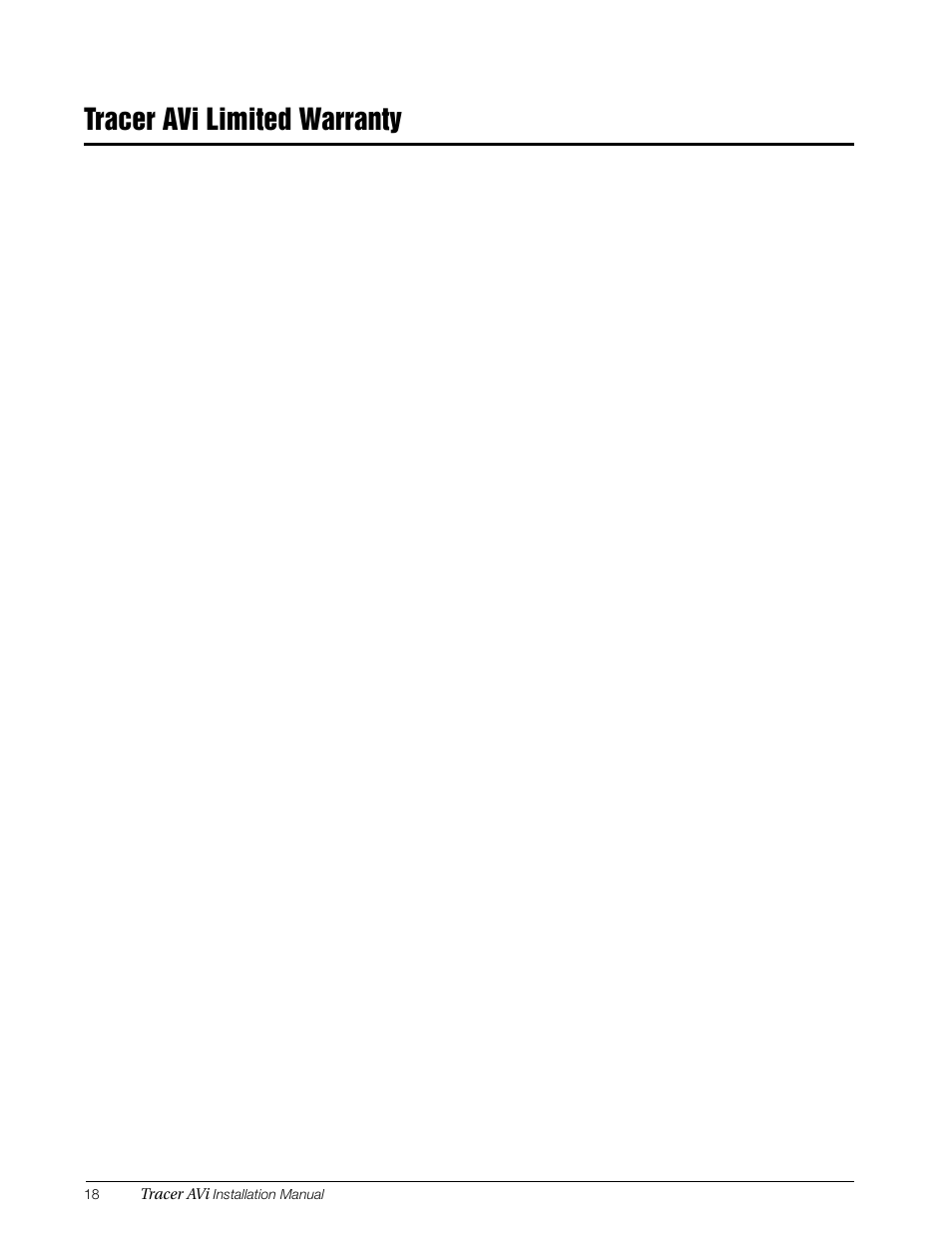 Tracer avi limited warranty | Rice Lake Tracer AVi - v1.0 User Manual | Page 22 / 22