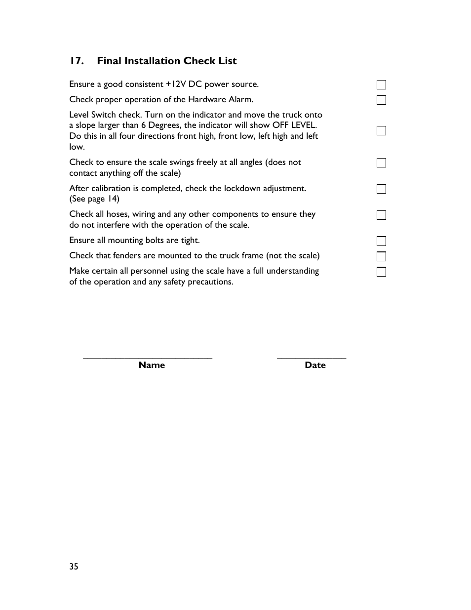 Rice Lake TradeRoute HL Series - Low Profile Installation and Setup for Models from 2011 and Older 128406 User Manual | Page 38 / 48