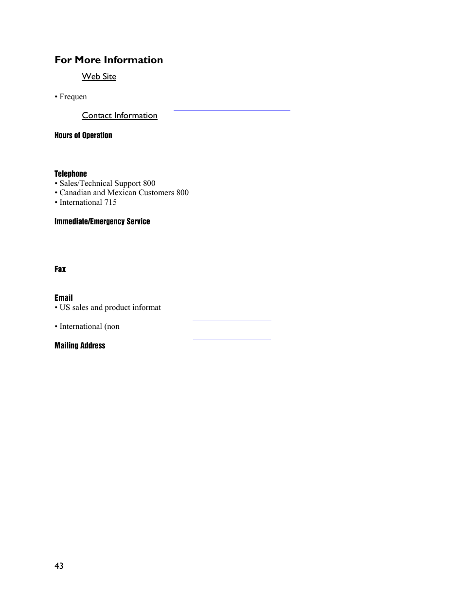 For more information | Rice Lake TradeRoute HL Series - Low Profile Installation and Setup for Models from 2011 and Older 128406 User Manual | Page 46 / 48