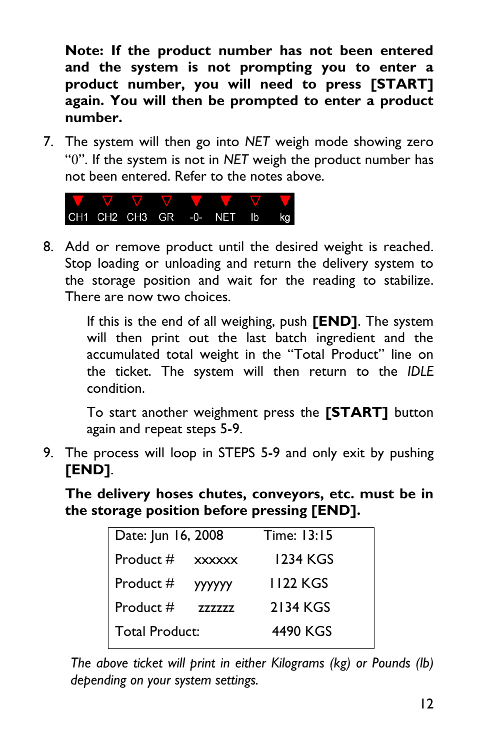 Rice Lake TradeRoute HL Series - Low Profile Operators Manual for Models from 2011 and Older 127465 User Manual | Page 15 / 44