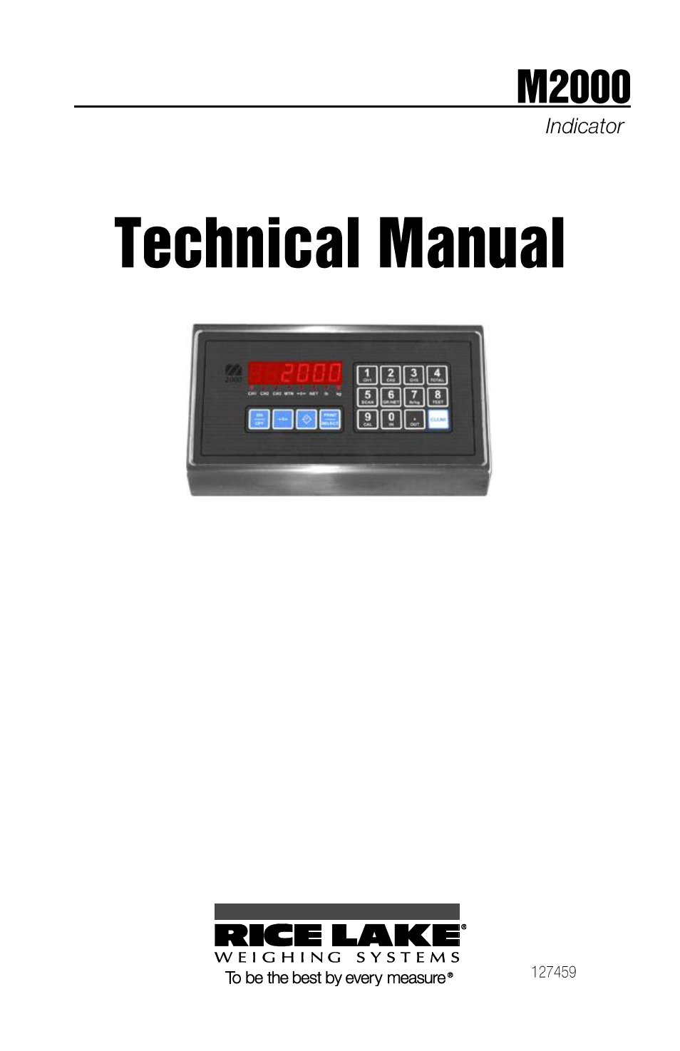 Rice Lake TradeRoute HL Series - M2000 Scale User Manual | 49 pages