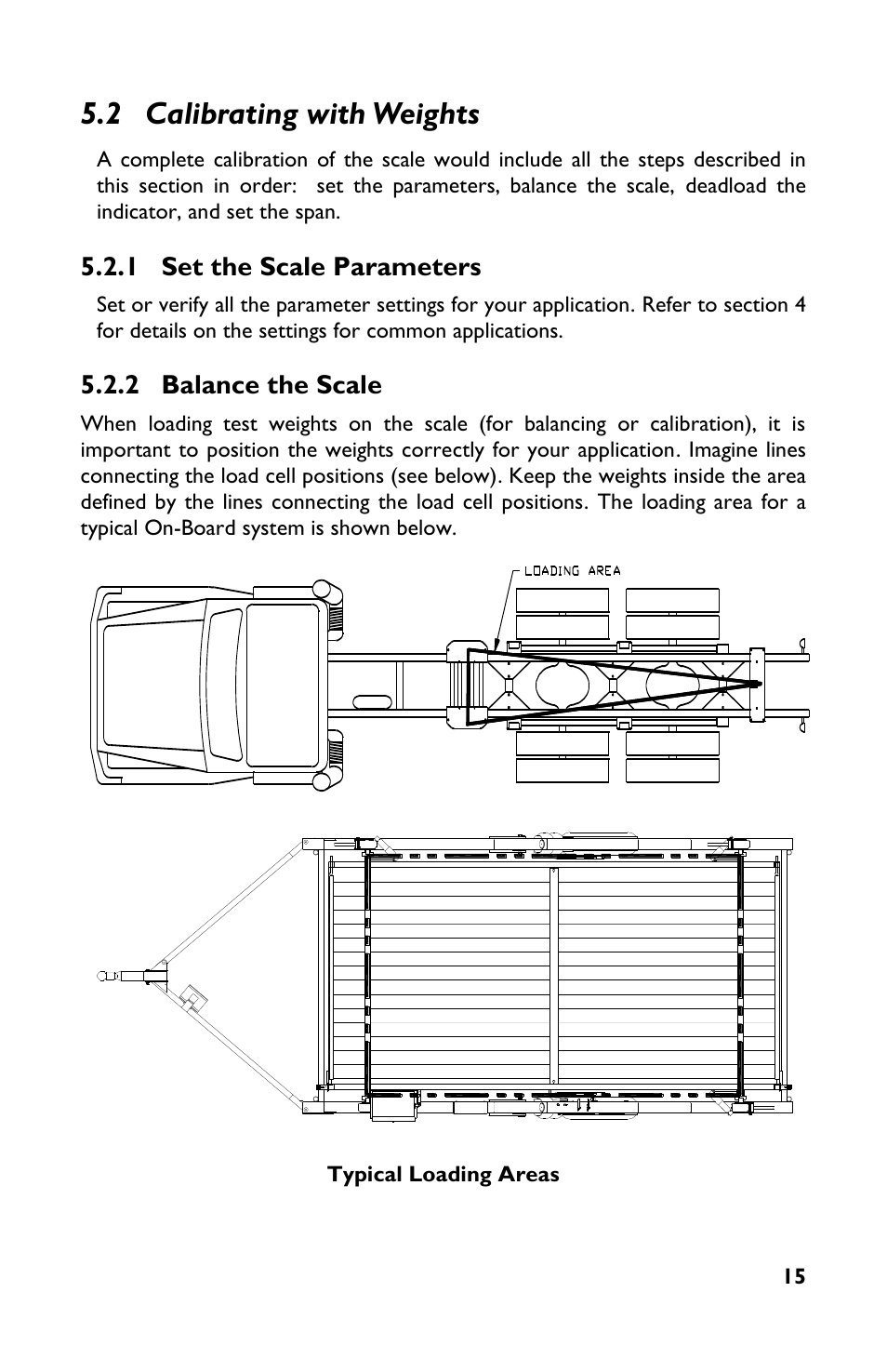 2 calibrating with weights, 1 set the scale parameters, 2 balance the scale | Rice Lake TradeRoute HL Series - M2000 Scale User Manual | Page 19 / 49