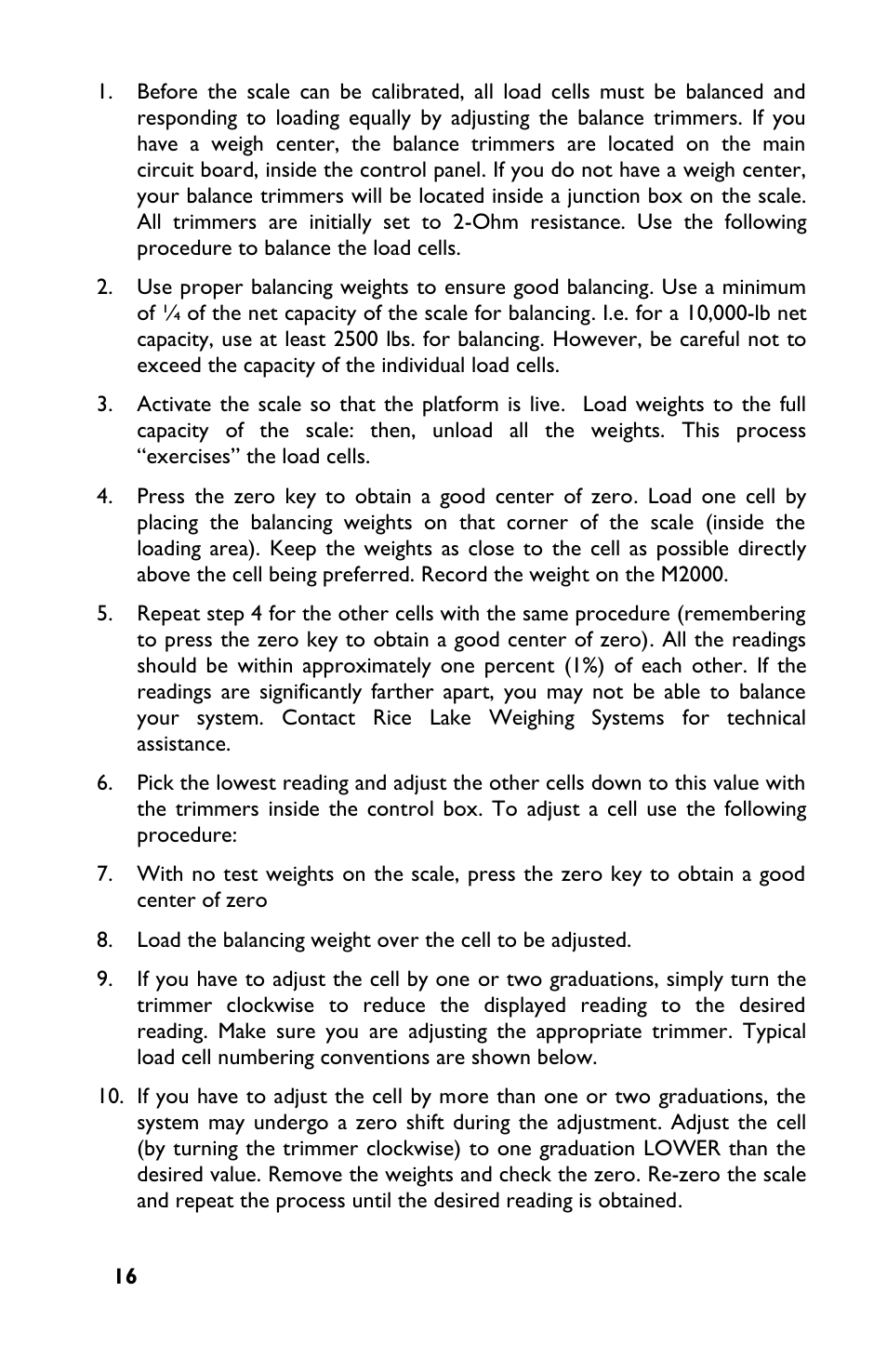 Rice Lake TradeRoute HL Series - M2000 Scale User Manual | Page 20 / 49