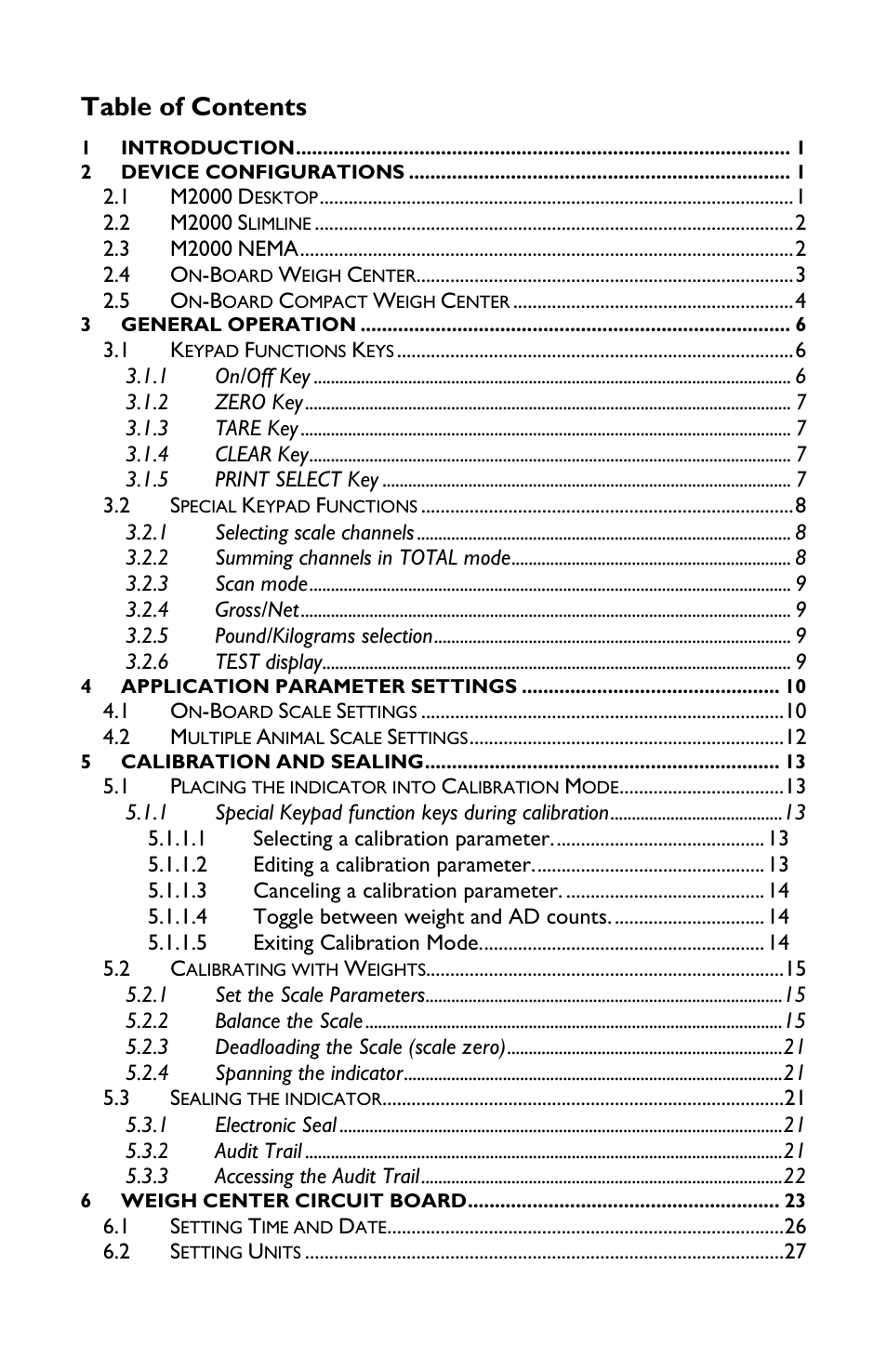 Rice Lake TradeRoute HL Series - M2000 Scale User Manual | Page 3 / 49