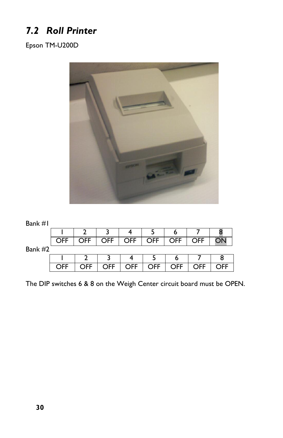 2 roll printer | Rice Lake TradeRoute HL Series - M2000 Scale User Manual | Page 34 / 49