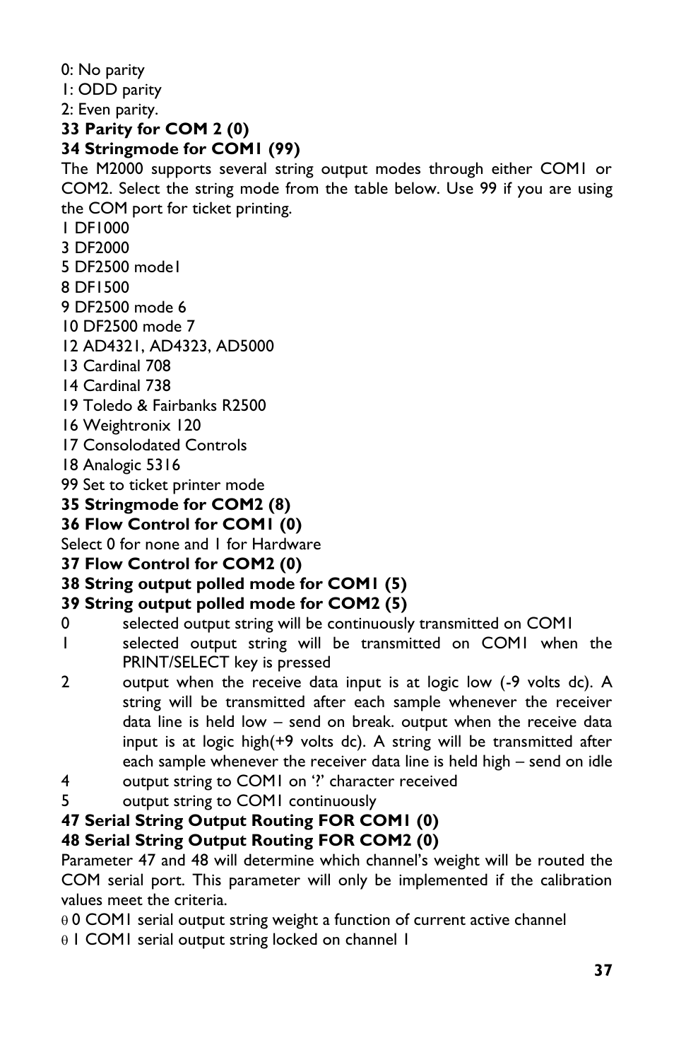 Rice Lake TradeRoute HL Series - M2000 Scale User Manual | Page 41 / 49
