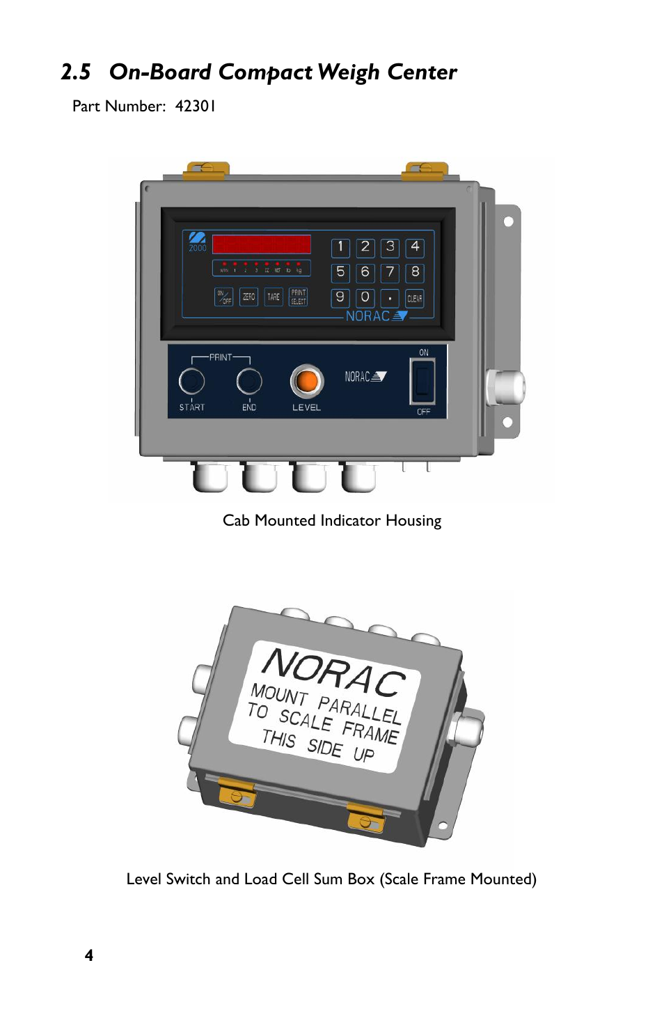 5 on-board compact weigh center | Rice Lake TradeRoute HL Series - M2000 Scale User Manual | Page 8 / 49