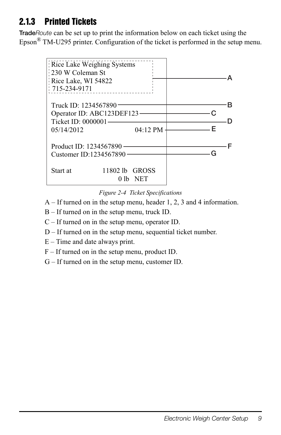 3 printed tickets | Rice Lake TradeRoute HL Series - Operation Manual (Legal-for-Trade) User Manual | Page 13 / 48