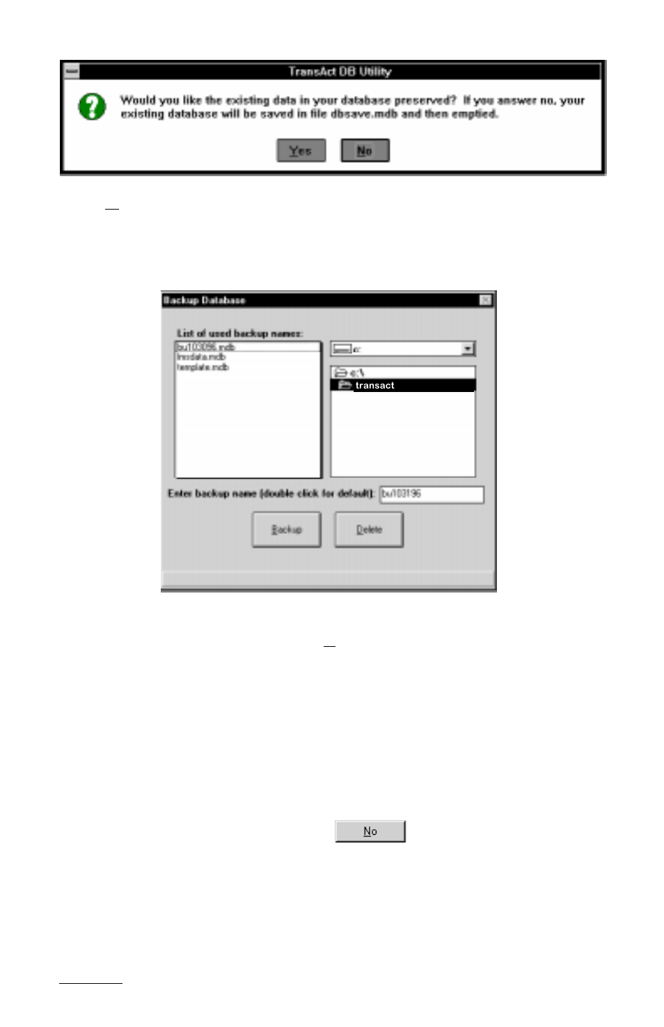 3 reinstall with restored database | Rice Lake TransAct 2.0 User Manual | Page 109 / 141