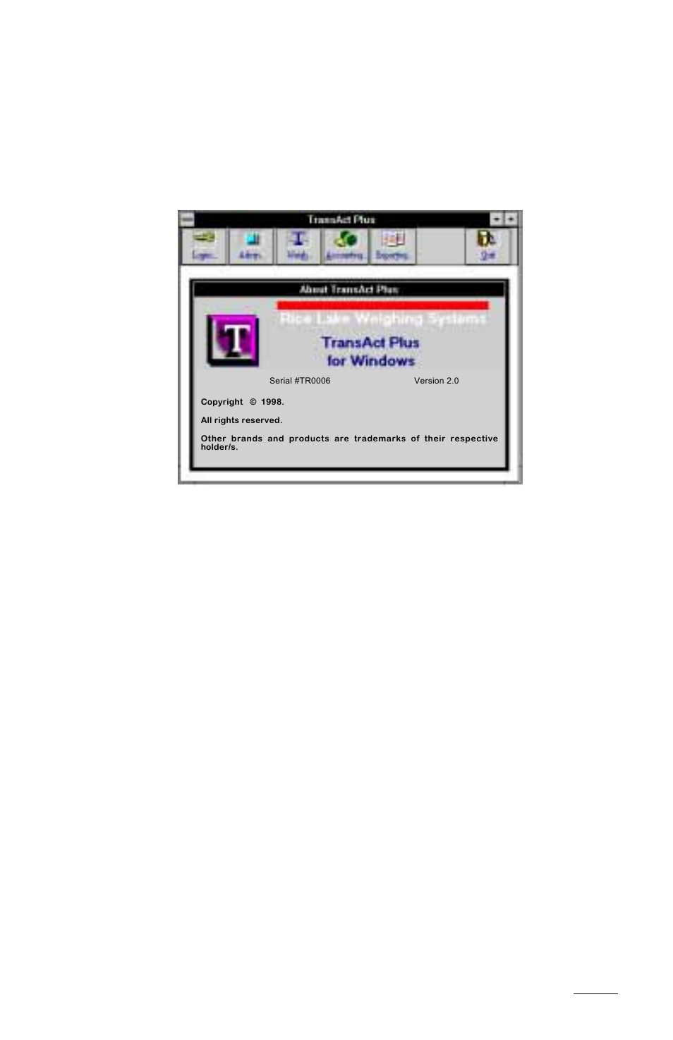 8 about transact | Rice Lake TransAct 2.0 User Manual | Page 58 / 141