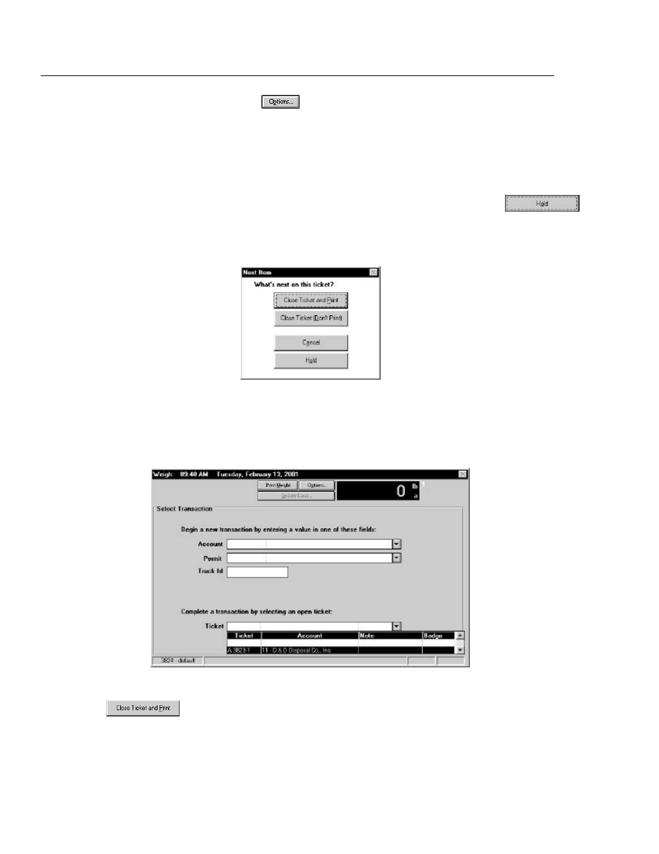 Placing a ticket on hold | Rice Lake TransAct 3.5 User Manual | Page 120 / 215