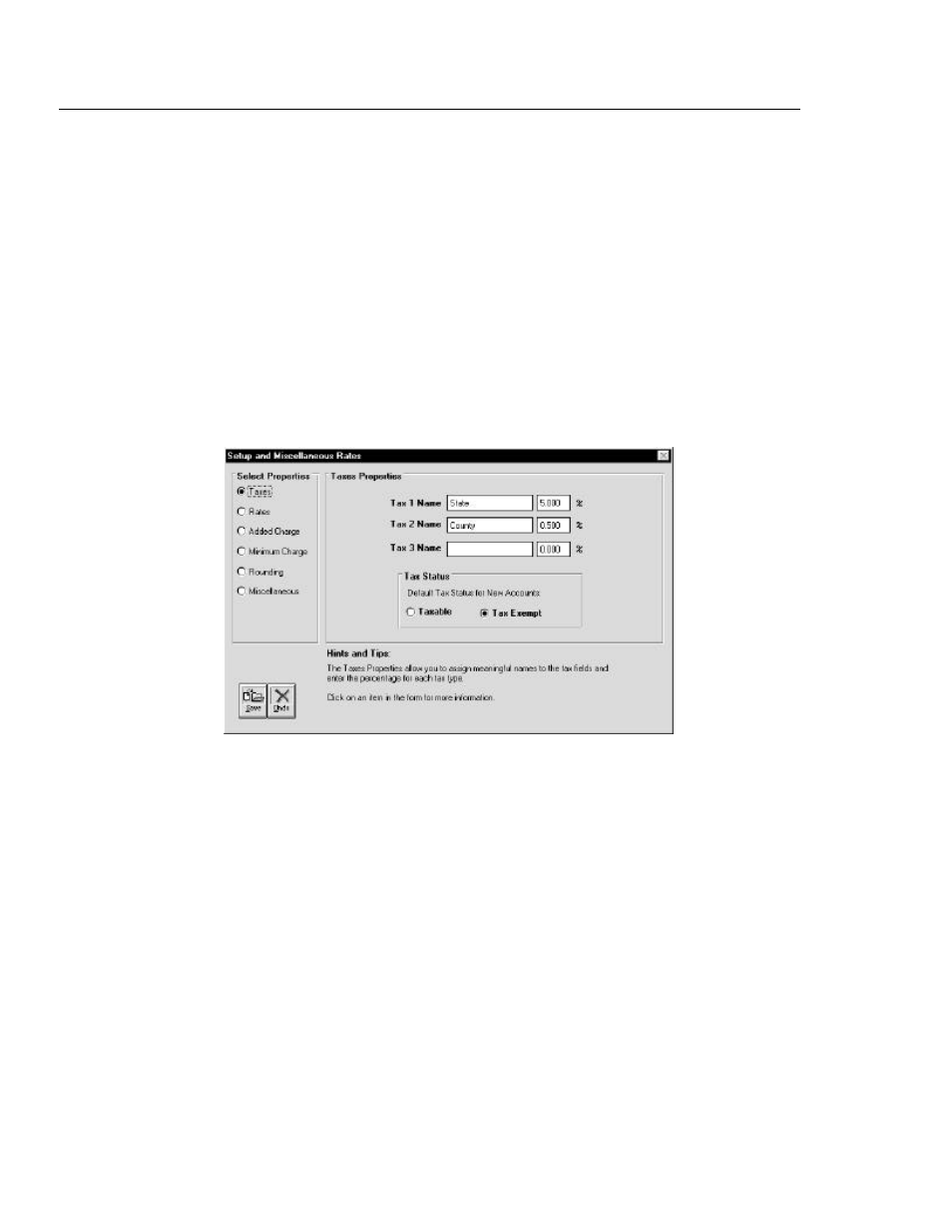 Setup and miscellaneous rates | Rice Lake TransAct 3.5 User Manual | Page 126 / 215