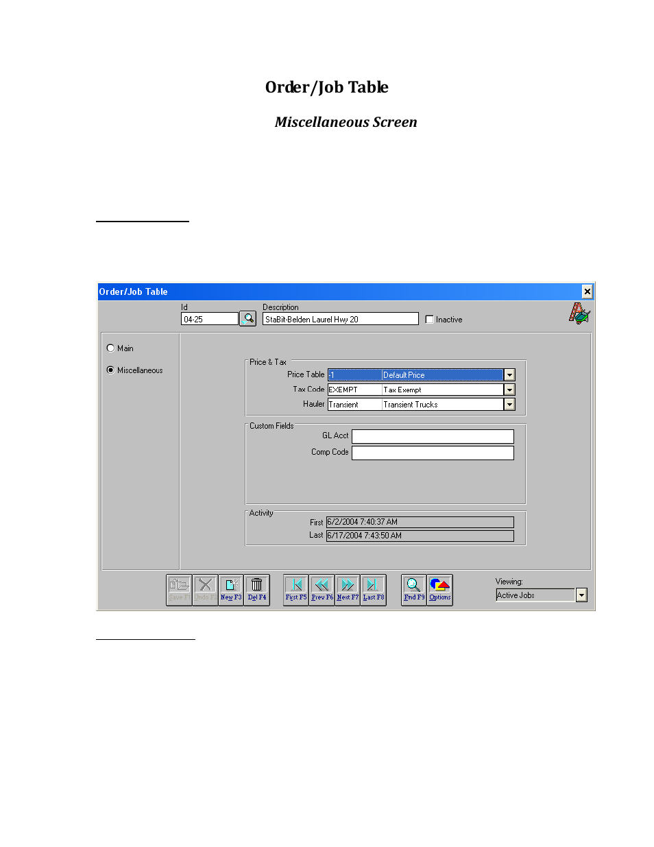 Order/job table | Rice Lake TransAct 5.0 - Installation & Operation Manual User Manual | Page 121 / 318