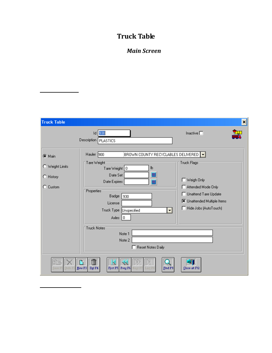 Truck table | Rice Lake TransAct 5.0 - Installation & Operation Manual User Manual | Page 129 / 318