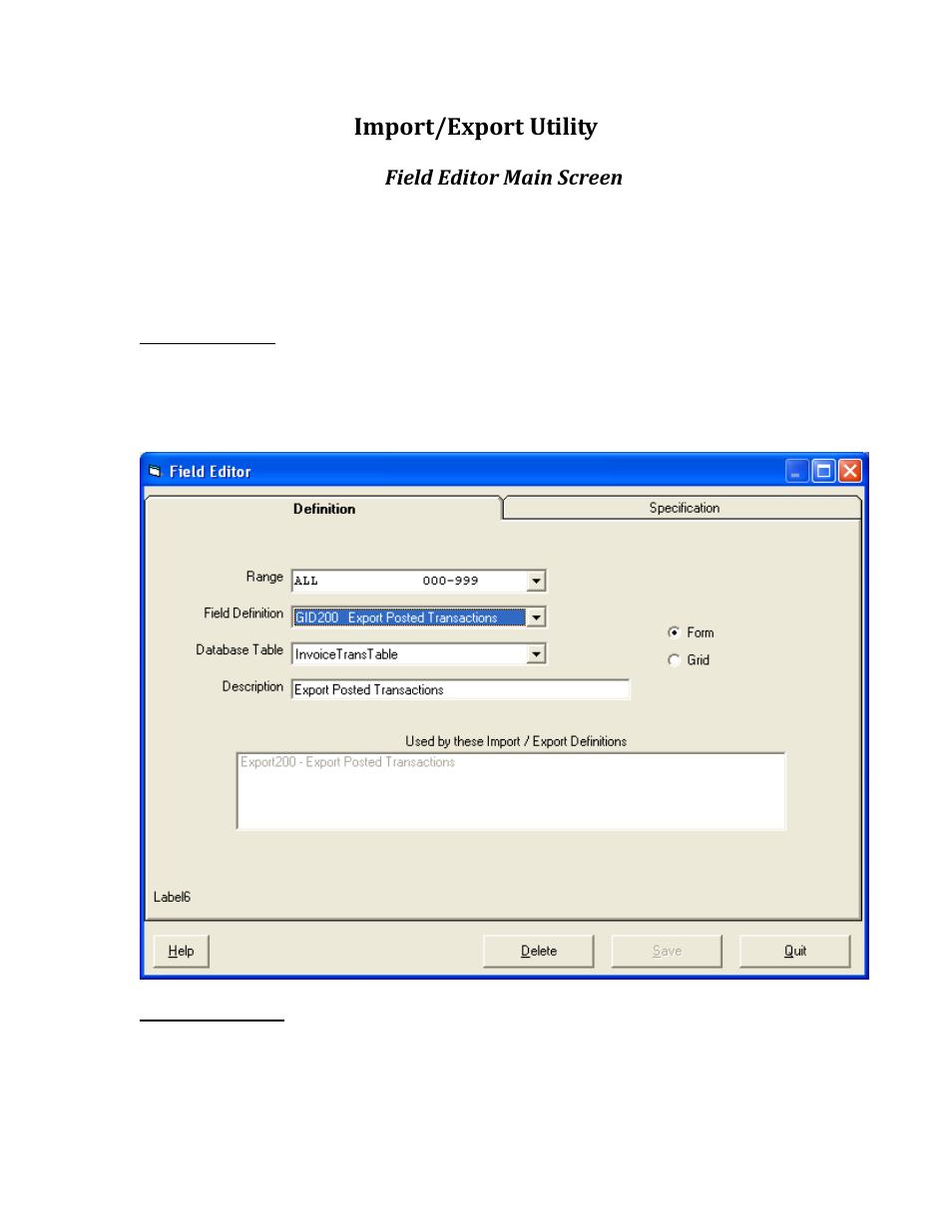 Import/export utility | Rice Lake TransAct 5.0 - Installation & Operation Manual User Manual | Page 152 / 318