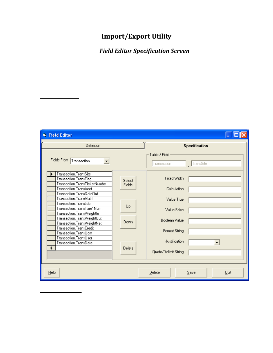 Import/export utility | Rice Lake TransAct 5.0 - Installation & Operation Manual User Manual | Page 154 / 318