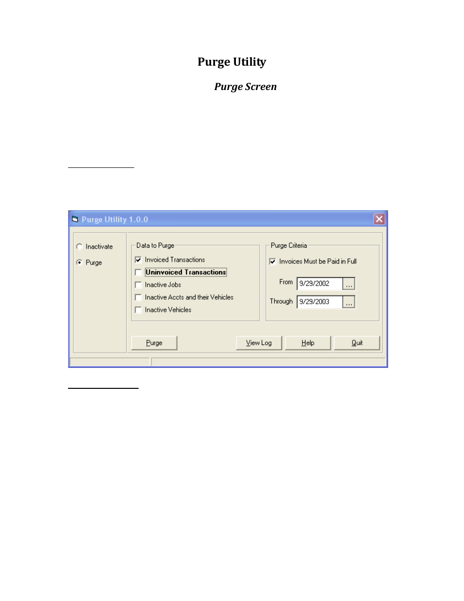 Purge utility | Rice Lake TransAct 5.0 - Installation & Operation Manual User Manual | Page 168 / 318