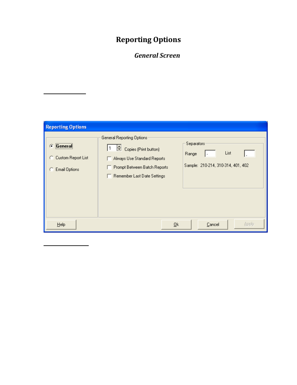 Reporting options | Rice Lake TransAct 5.0 - Installation & Operation Manual User Manual | Page 273 / 318