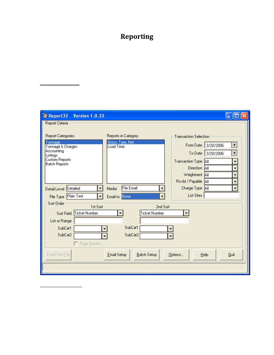 Reporting | Rice Lake TransAct 5.0 - Installation & Operation Manual User Manual | Page 275 / 318