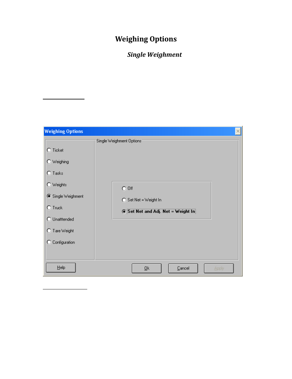 Weighing options | Rice Lake TransAct 5.0 - Installation & Operation Manual User Manual | Page 283 / 318