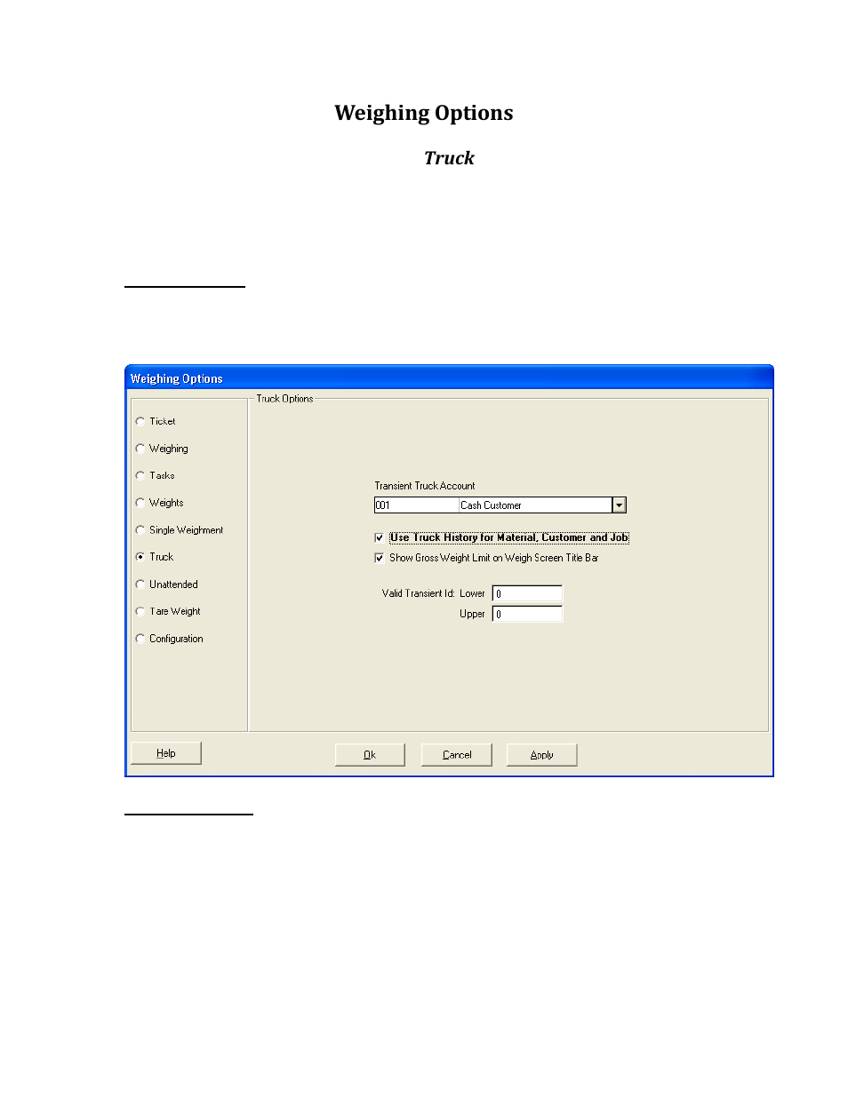 Weighing options | Rice Lake TransAct 5.0 - Installation & Operation Manual User Manual | Page 294 / 318