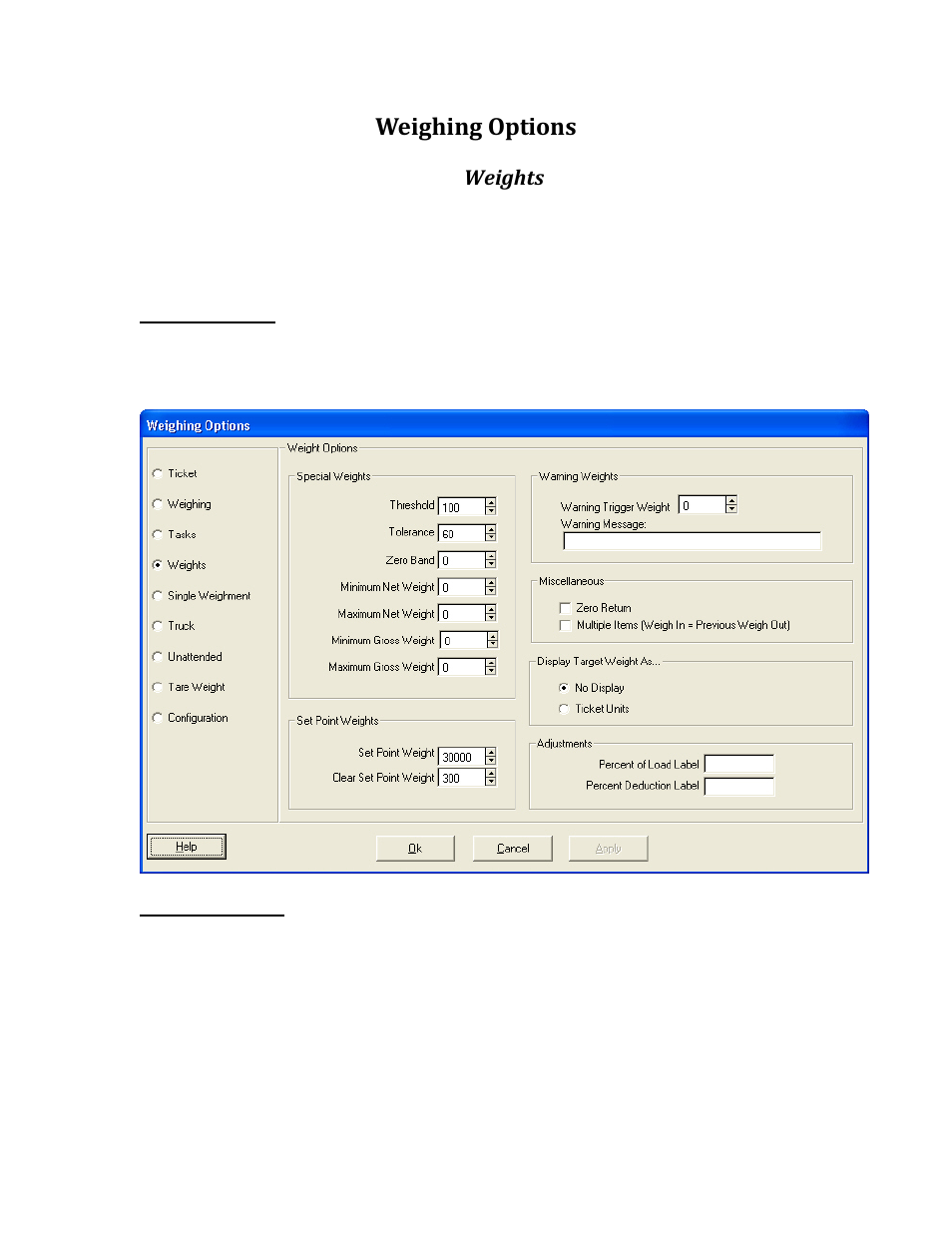 Weighing options | Rice Lake TransAct 5.0 - Installation & Operation Manual User Manual | Page 302 / 318